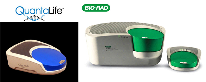 Examples of QuantaLife and Bio-Rad devices
