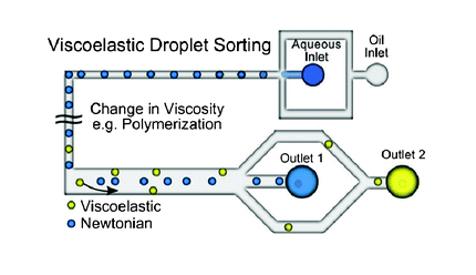 Passive chip-based droplet sorting