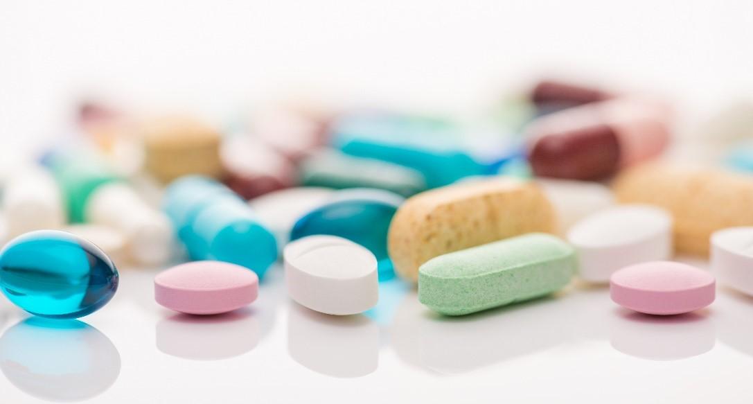 Colored Pills Stock Image
