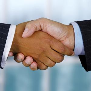 Stock Image of a hand shake