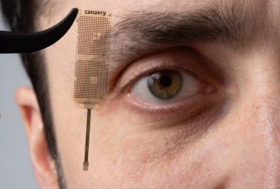 LLNL research engineer Travis Massey led the fabrication efforts behind an advanced implantable nose-computer interface 