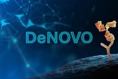 Under the three-year DeNOVO project, Lawrence Livermore National Laboratory and other institutions will apply high-performance computing and AI to push the boundaries of antibody design. (Graphic: Dan Herchek/LLNL)