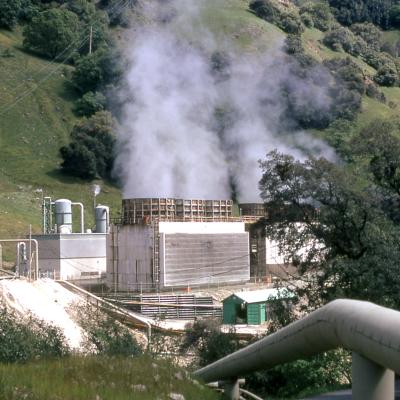geothermal steam exhaust