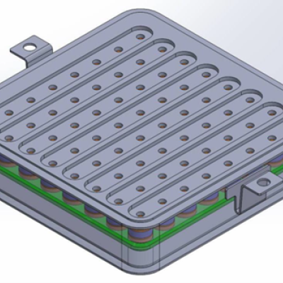 Schematic of high density detachable electrical interfaces with a single layer 