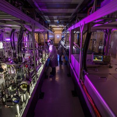 The High-Repetition-Rate Advanced Petawatt Laser System (HAPLS), the world’s most advanced and highest average power diode-pumped petawatt laser system, at LLNL.