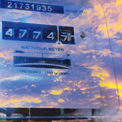 Electric grid smart meter. Credit: Adobe Stock