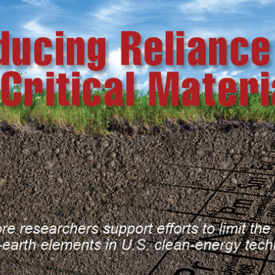 Livermore researchers support efforts to limit the need for rare-earth elements in U.S. clean-energy technologies.