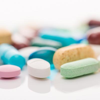 Colored Pills Stock Image