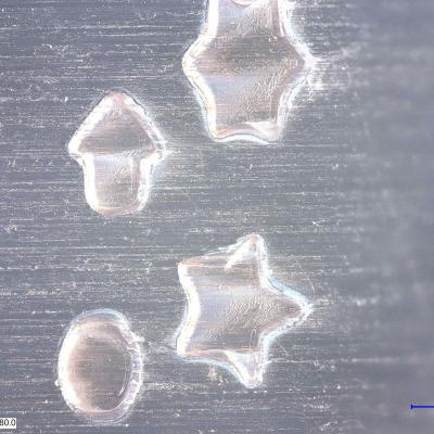 Picture of SLA printed structures using 3D printable nitrile-containing photopolymer resins